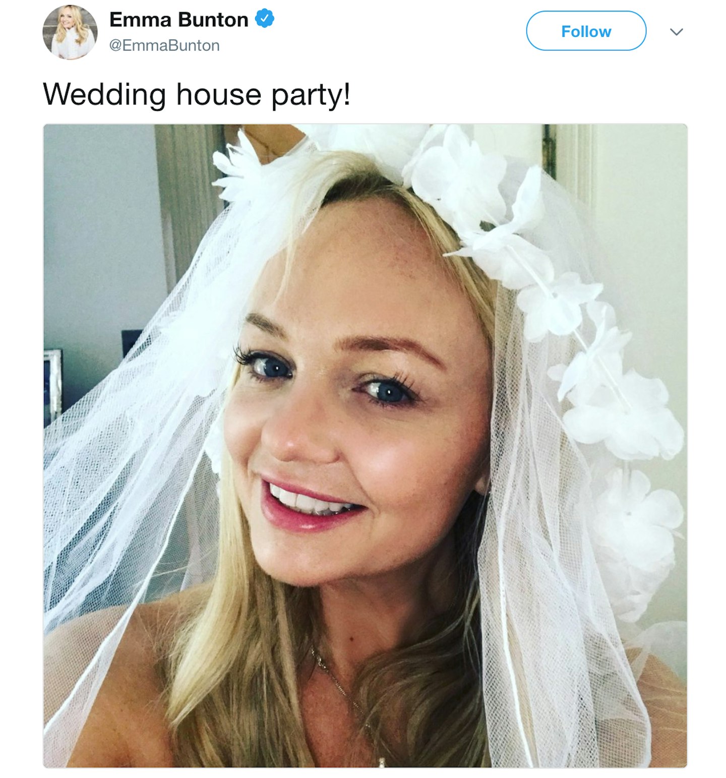 Emma Bunton Royal Wedding tweet