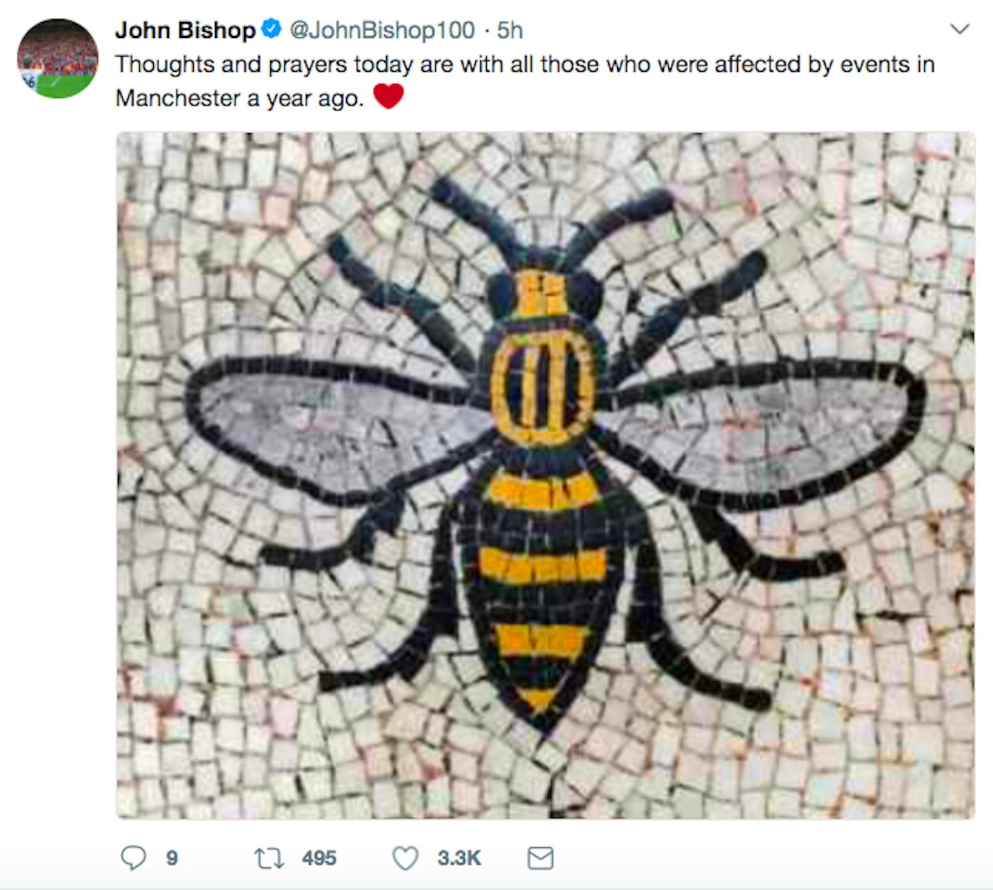 Celebrities pay tribute one year on from Manchester Arena terror attack