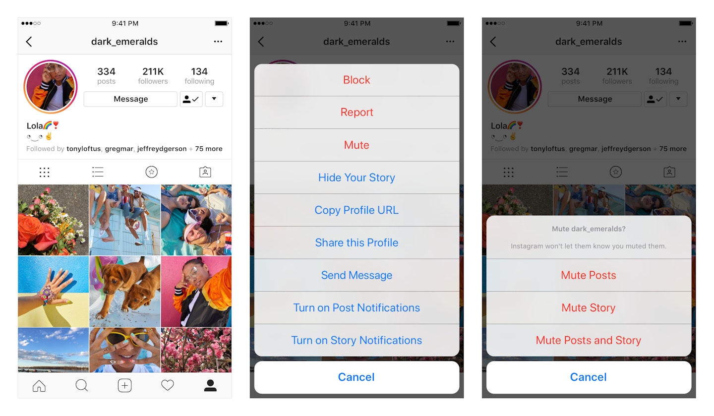 How to mute someone on Instagram