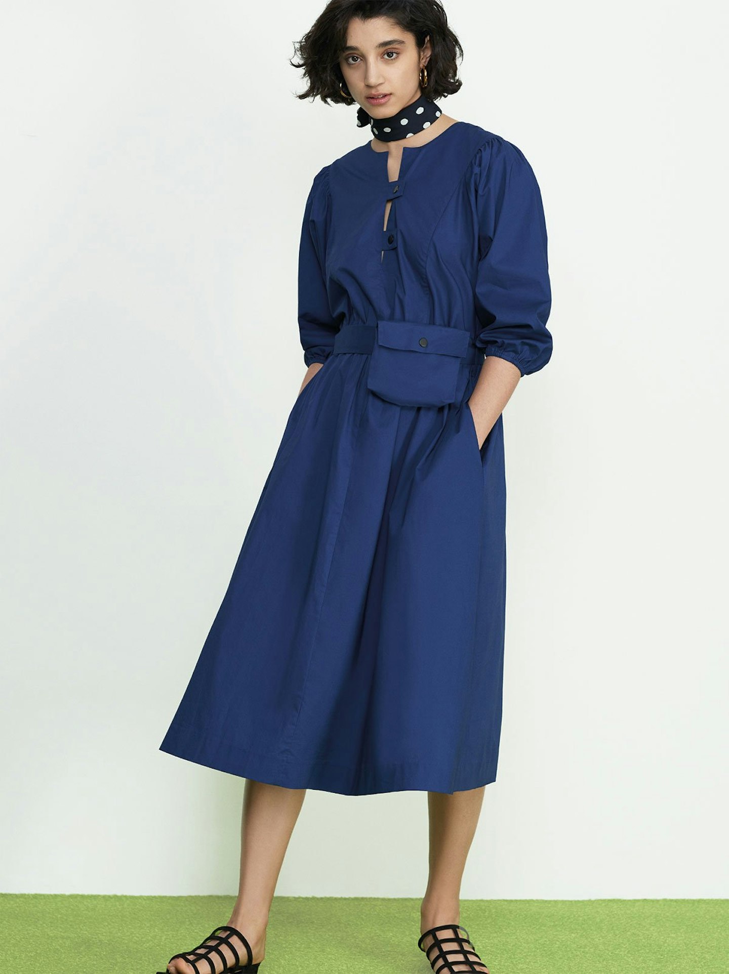 kitri lana Belted Shirt Dress