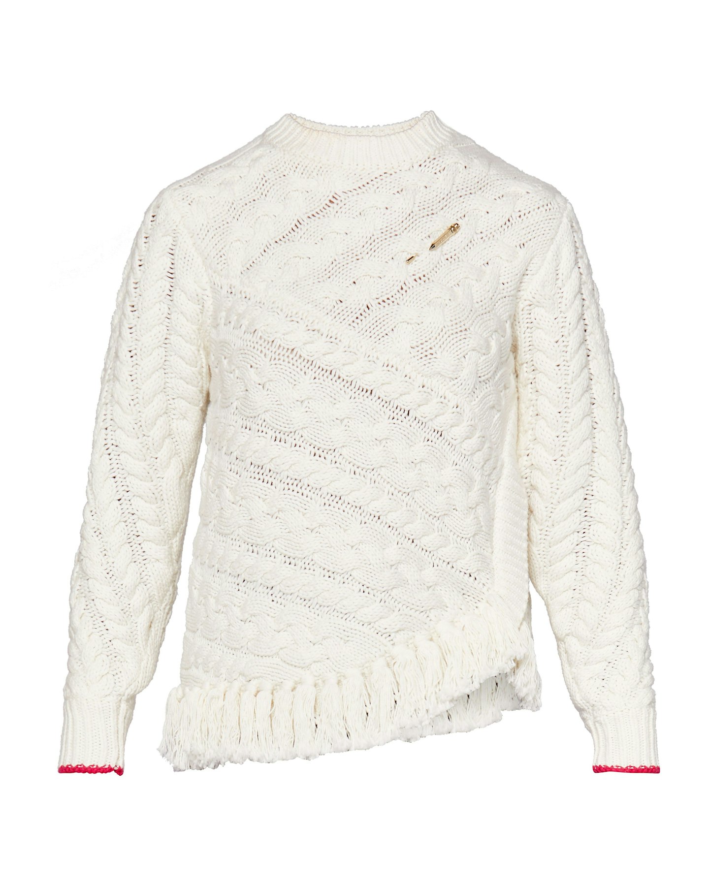 Ted Baker,  Jeaia Fringed Cable Knit Jumper, £139