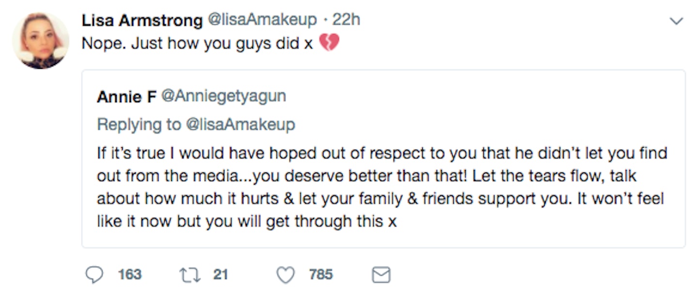 Lisa Armstrong tweet
