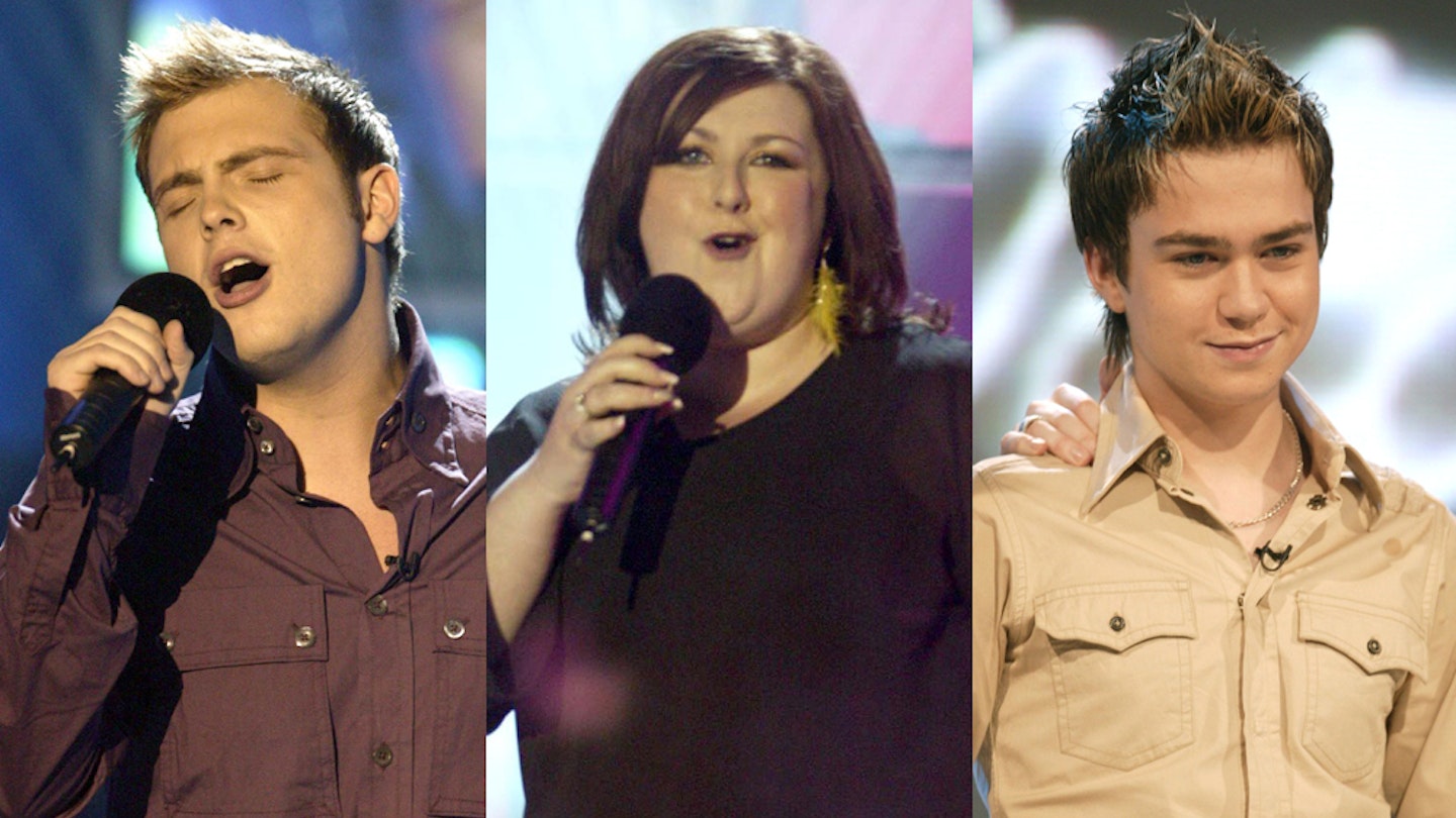 Pop Idol series 2 contestants Michelle McManus, Sam Nixon and Mark Rhodes