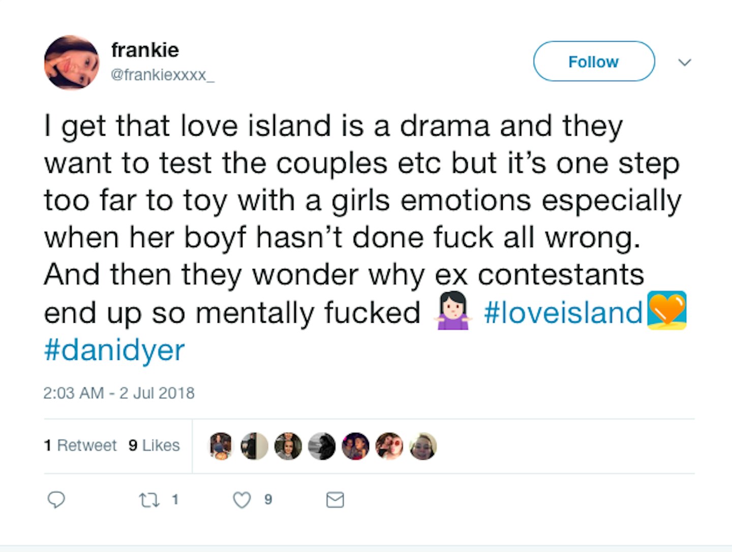 love island reaction 7