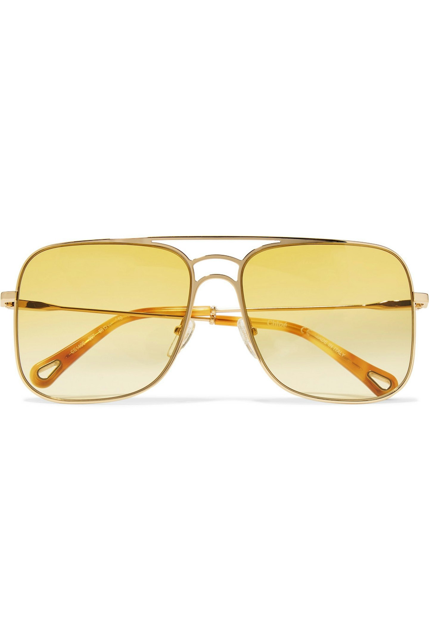 chloe gold aviator sunglasses