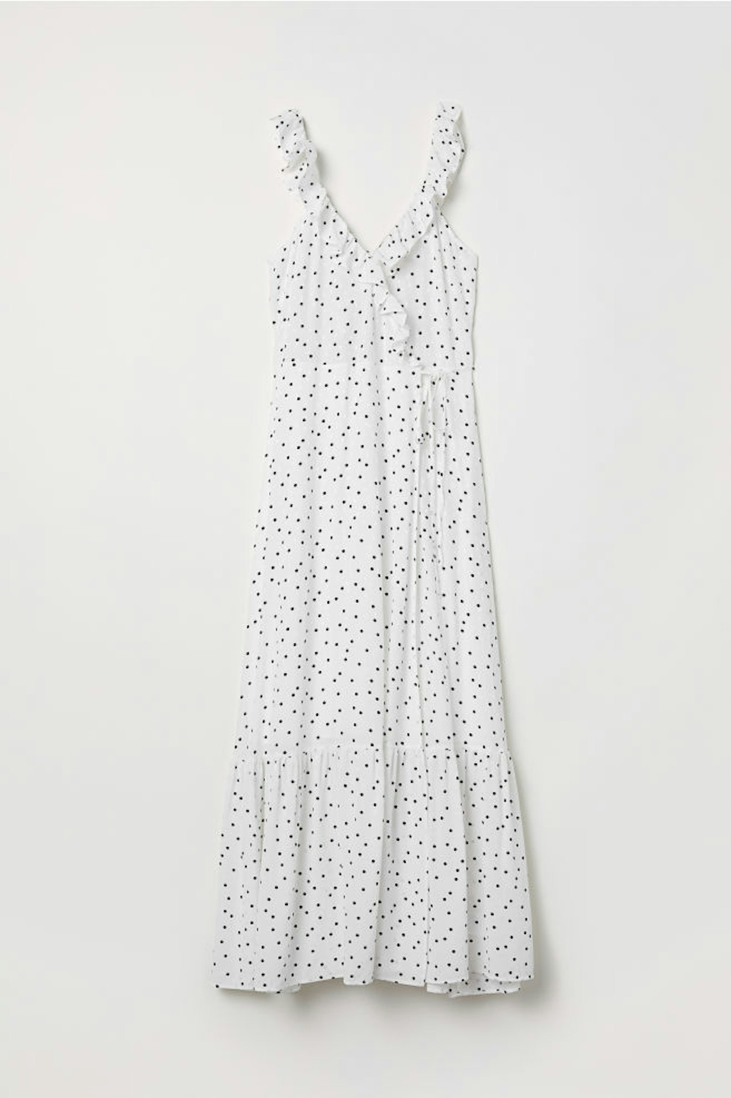 long spotted dress H&M