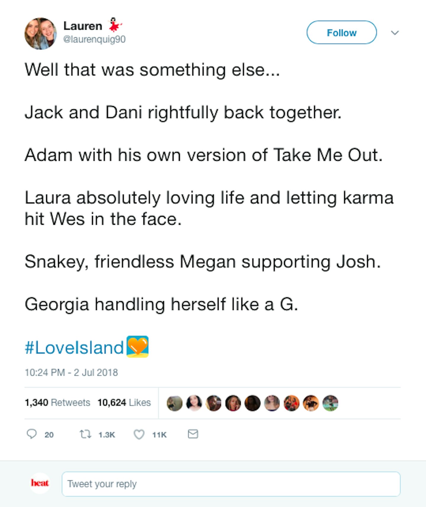 love island twitter screen shot