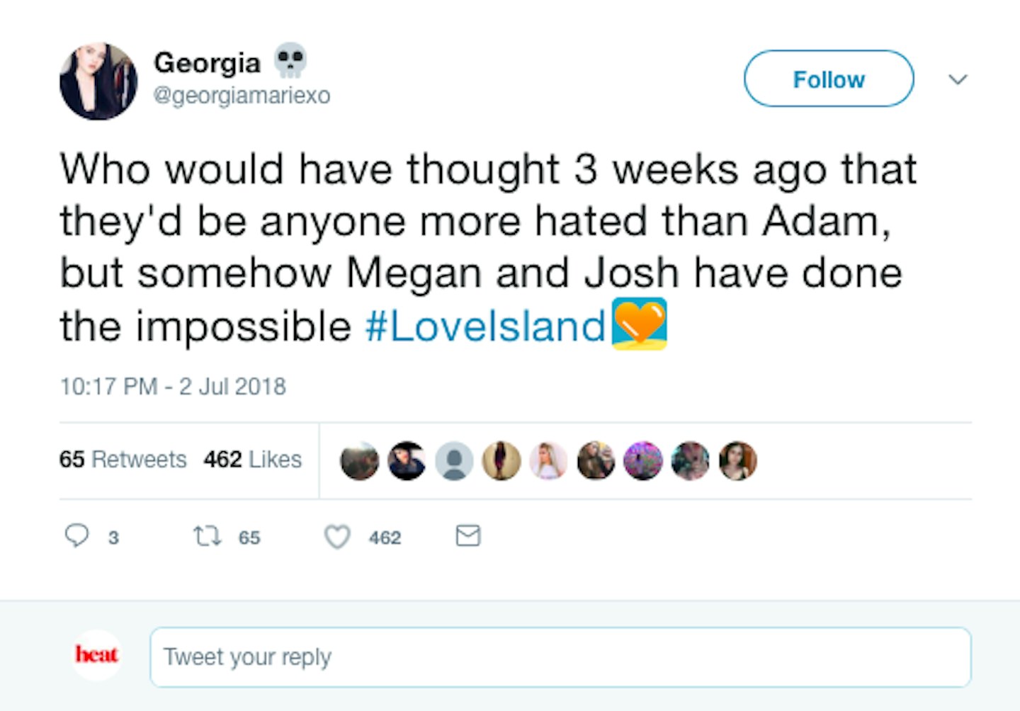 love island twitter screen shot