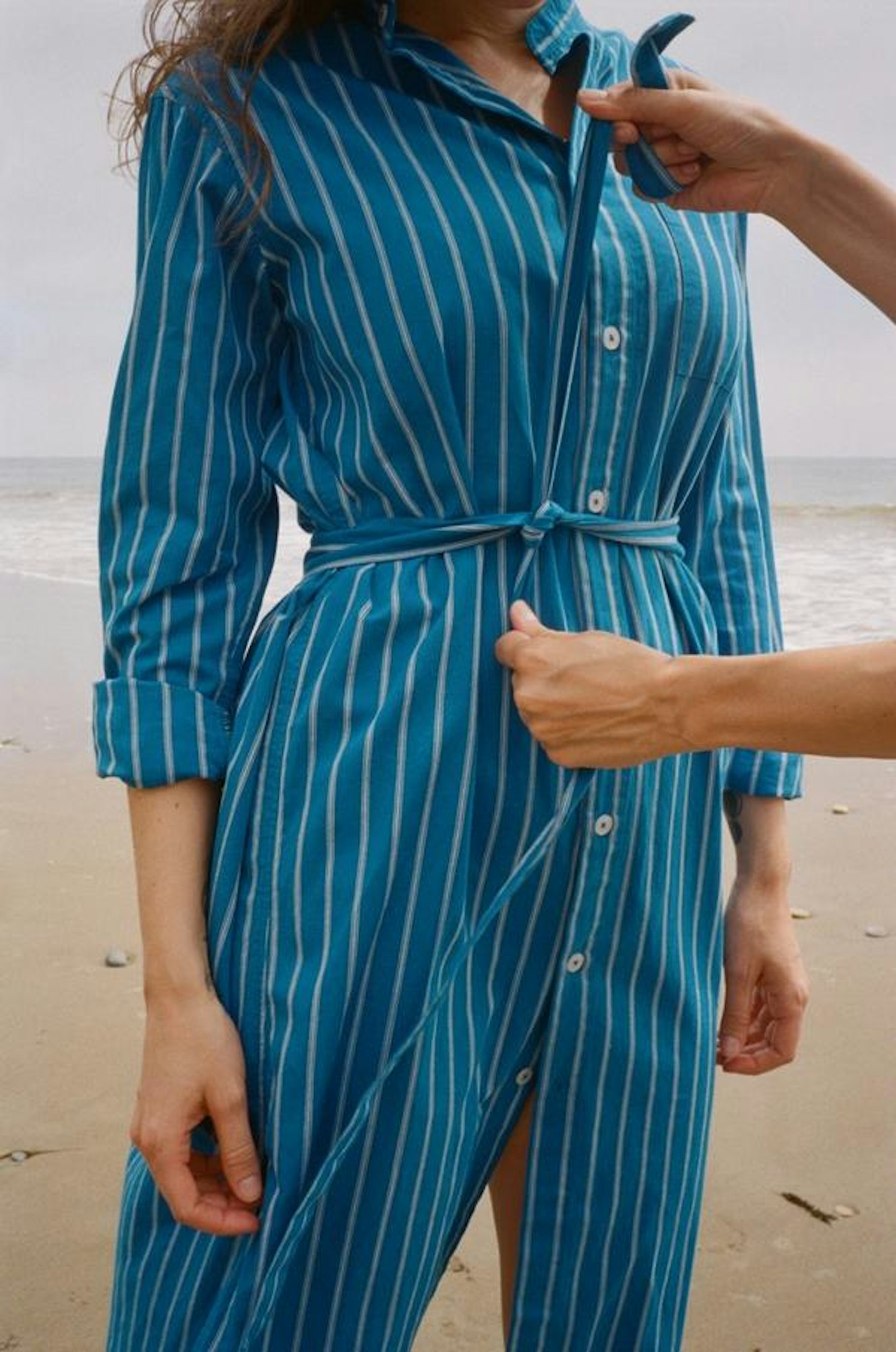 modern society blue dress stripe