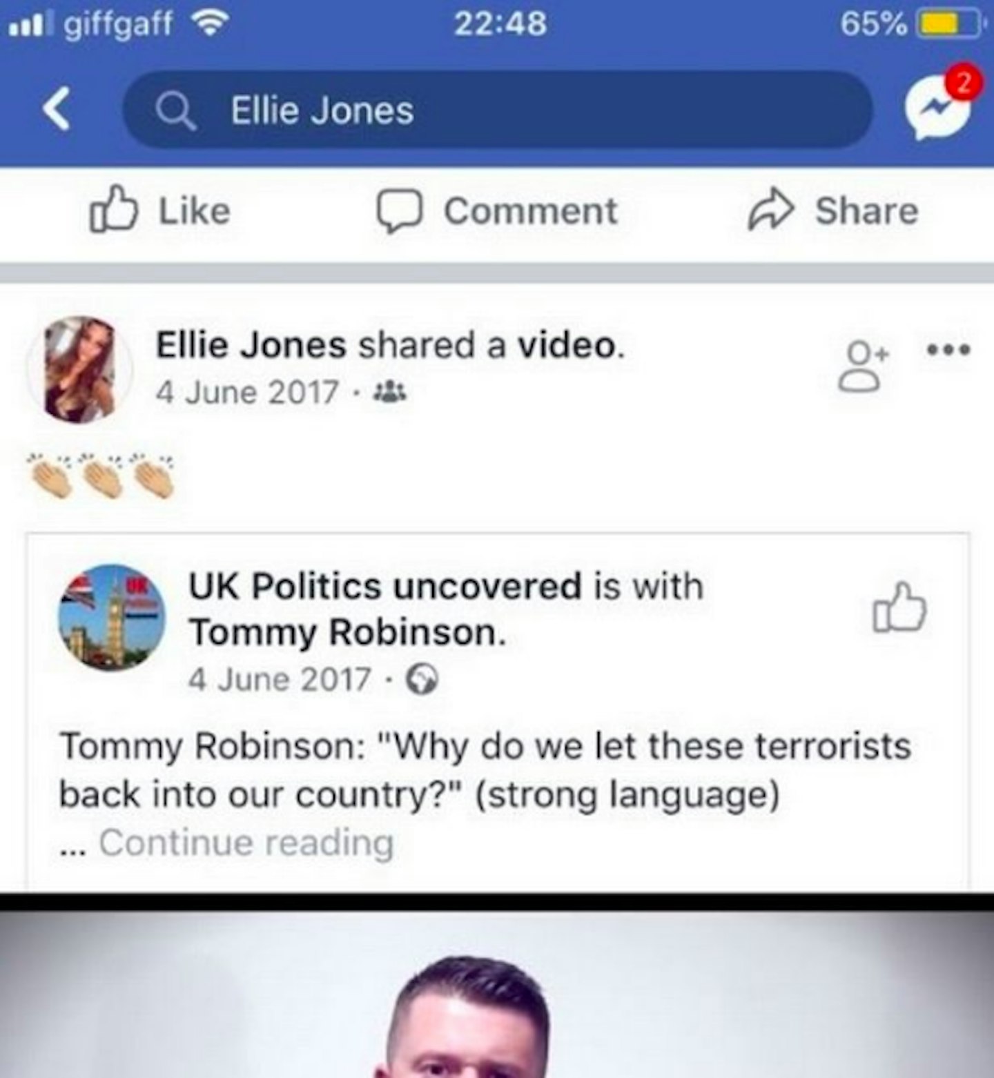 Ellie Jones controversial posts