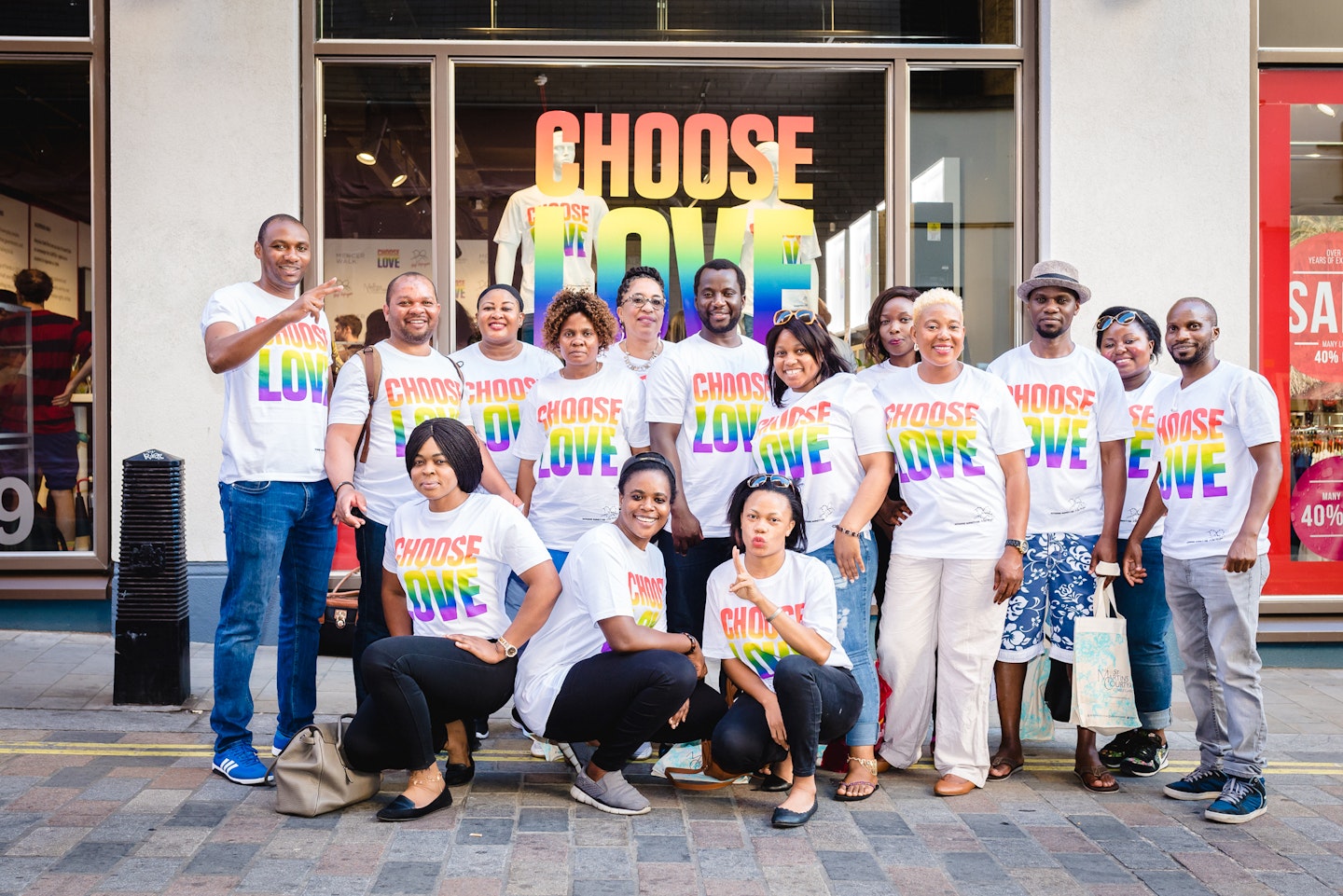 The Rainbow Choose Love pop-up store in London