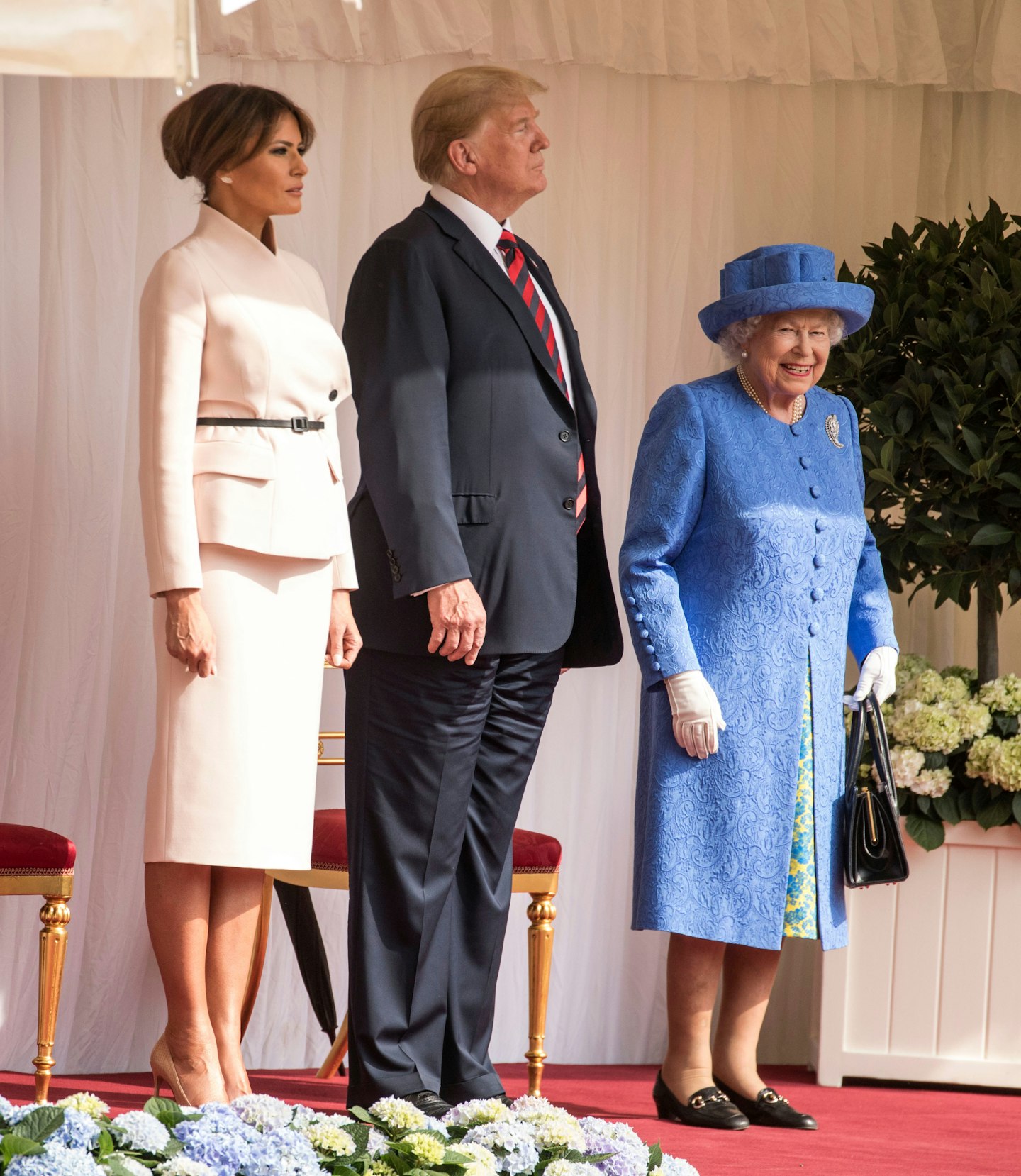 donald trump meets the queen