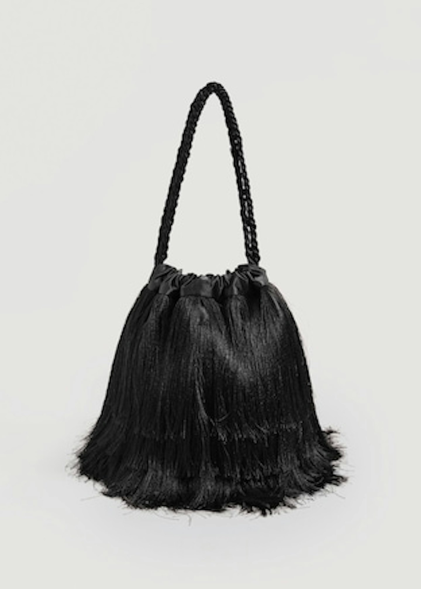 fringed tassel evening bag