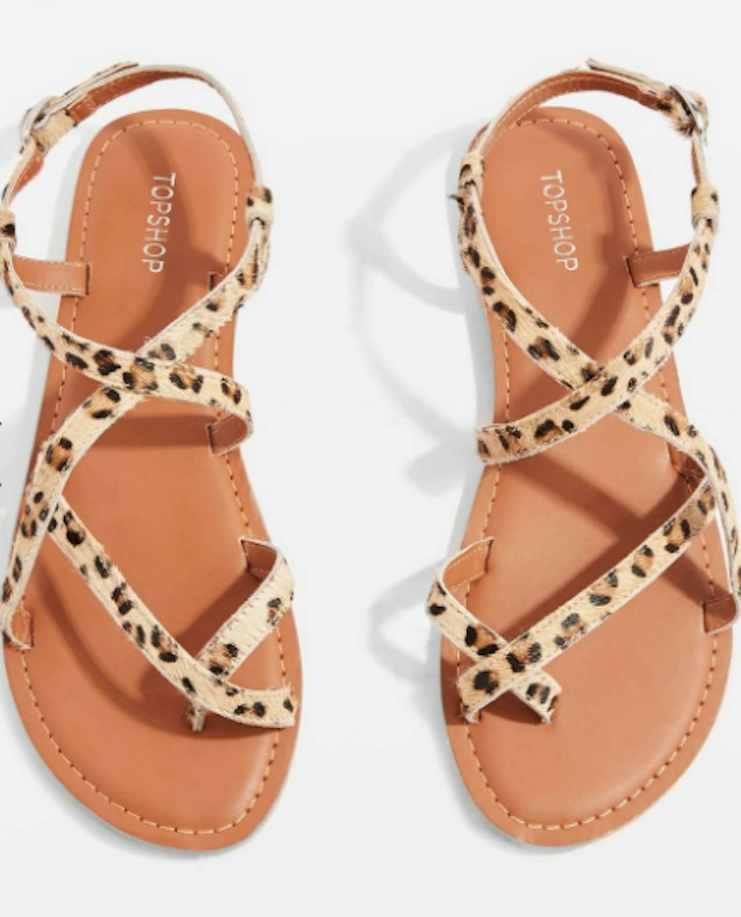 leopard print sandals topshop