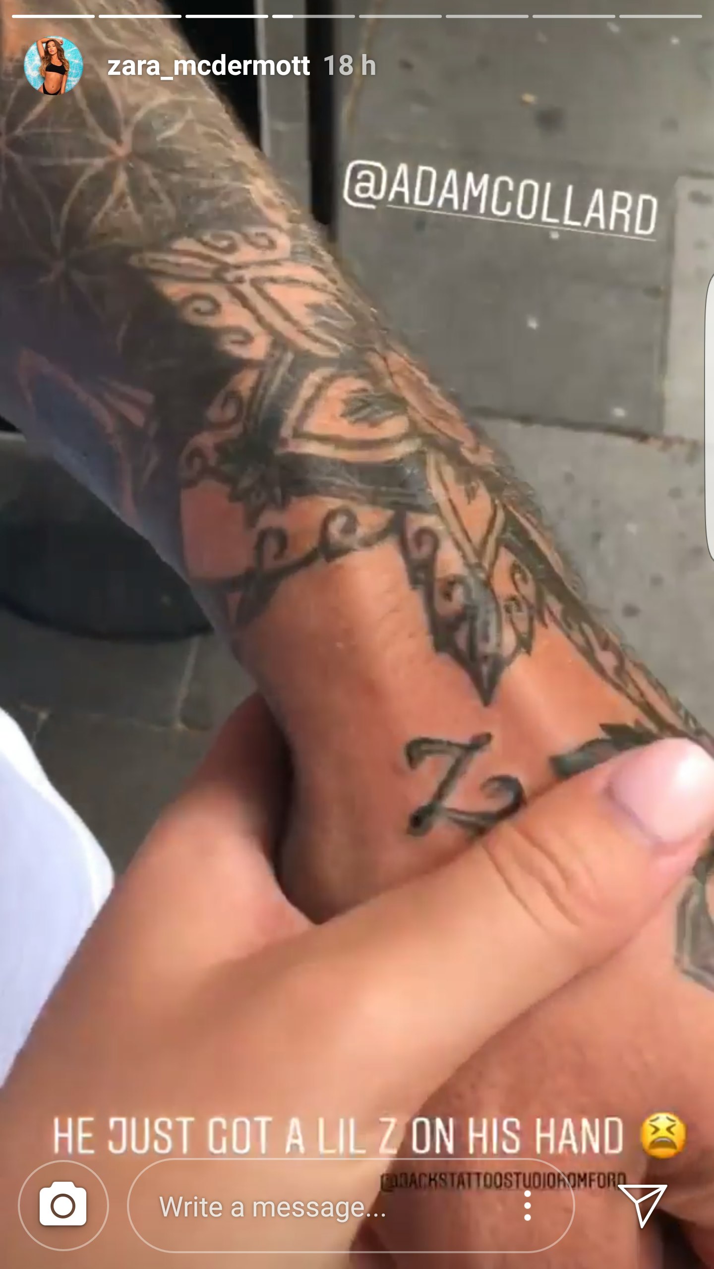 Adam Collard tattoo