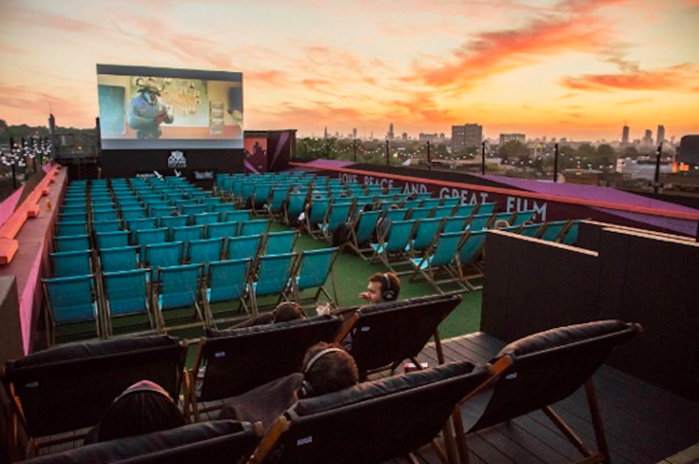 Watch a classic film on a rooftop in Peckham