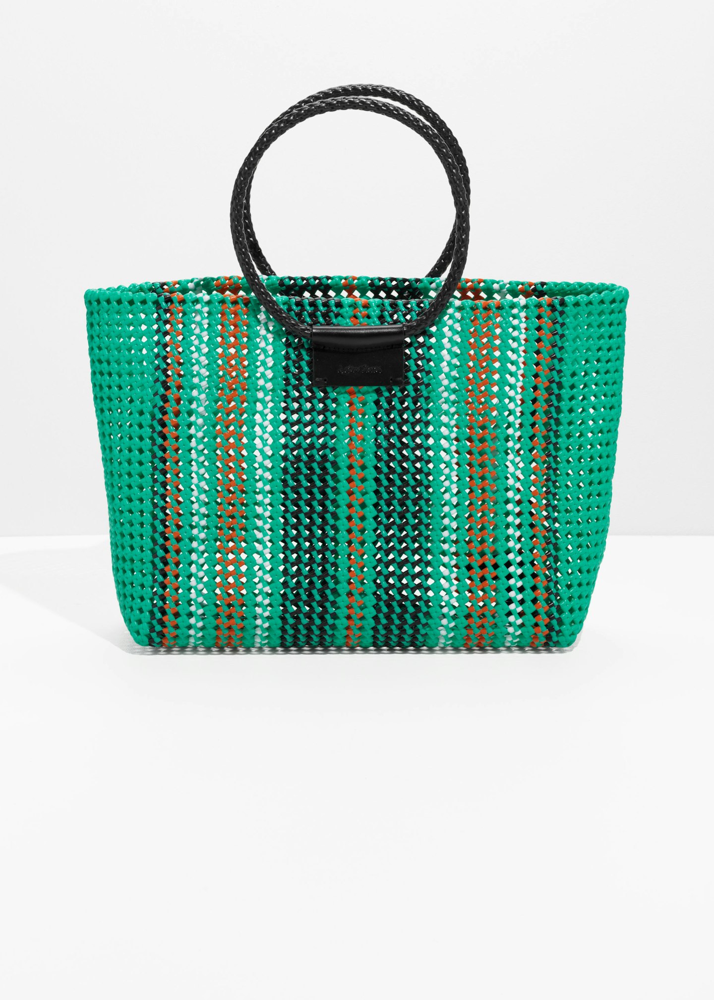 Green Woven Plastic Tote, £45, from & Other Stories.