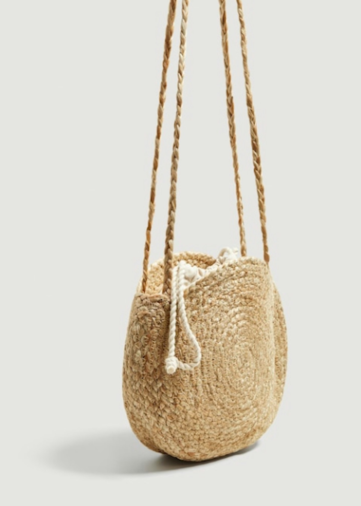 woven beach bag mango