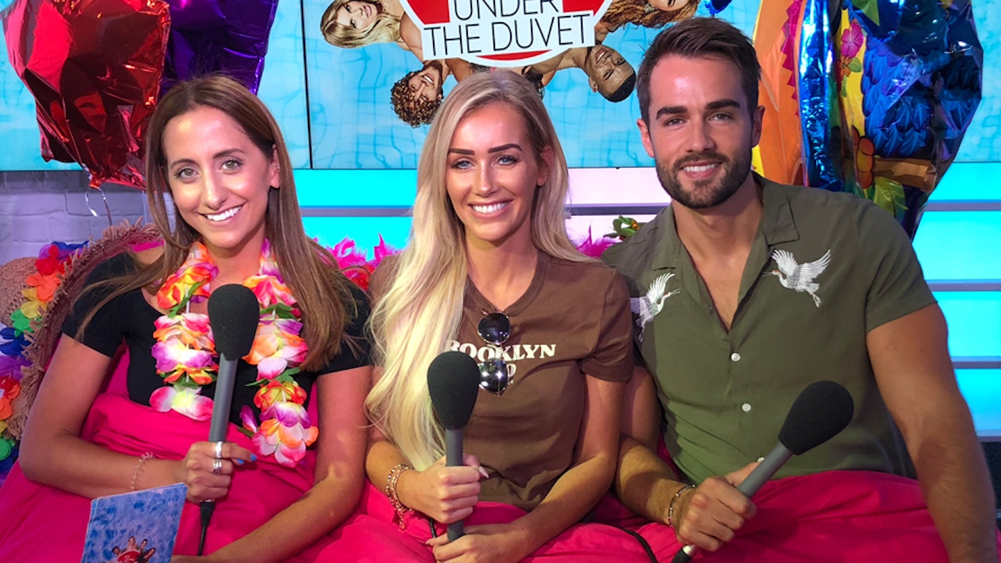Love Island's Laura Anderson and Paul Knops with heat Radio's Emily Segal