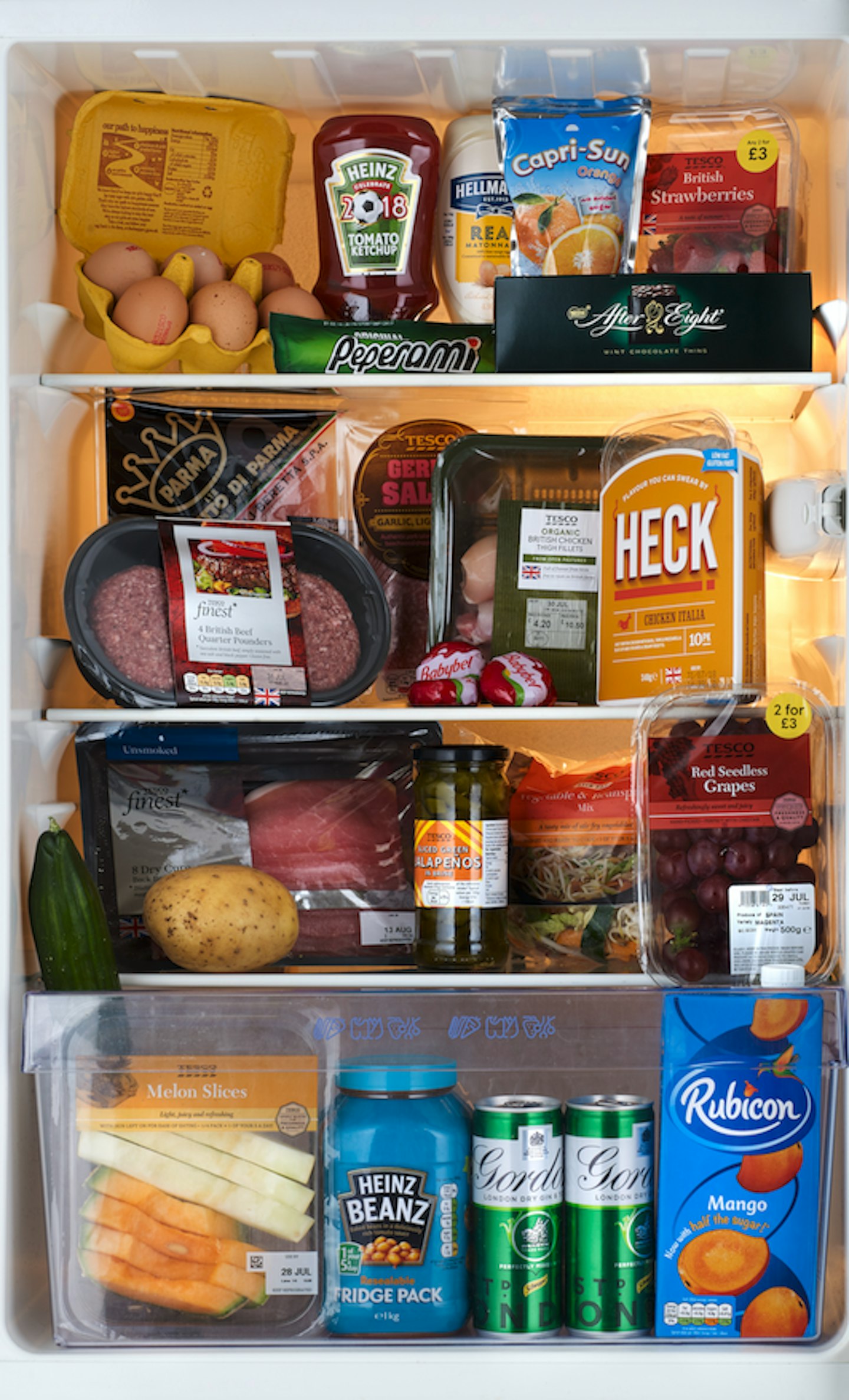 Megan McKenna diet fridge
