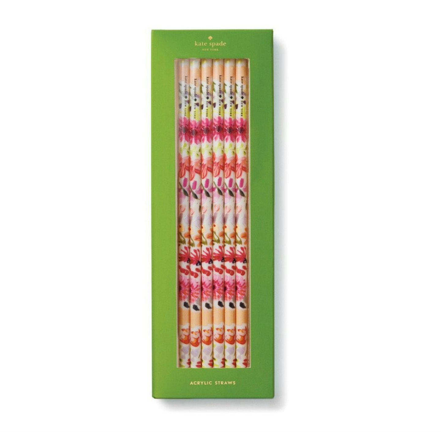 Kate Spade - Acrylic Straw Set - Multi Color