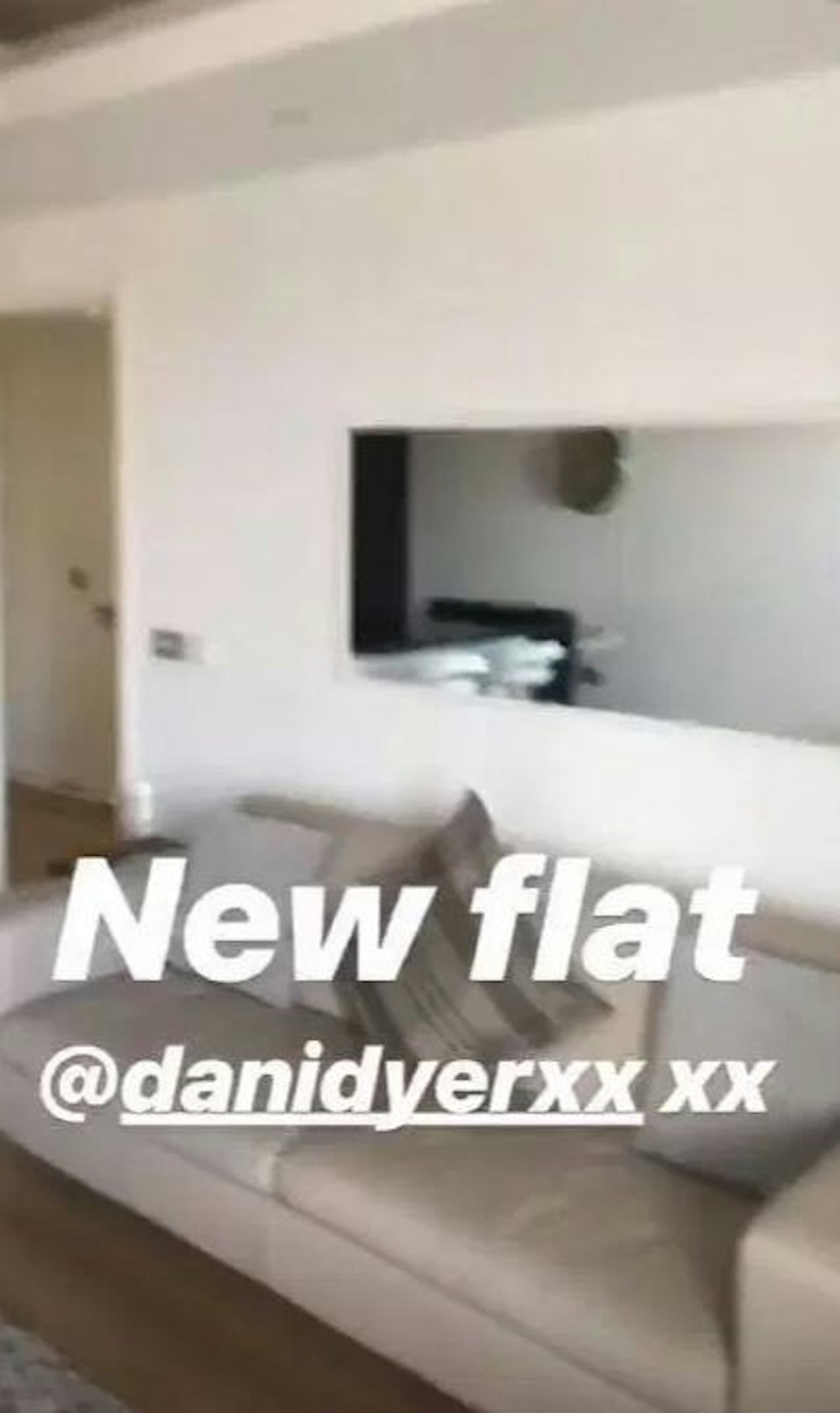 Dani and Jack show off their new flat