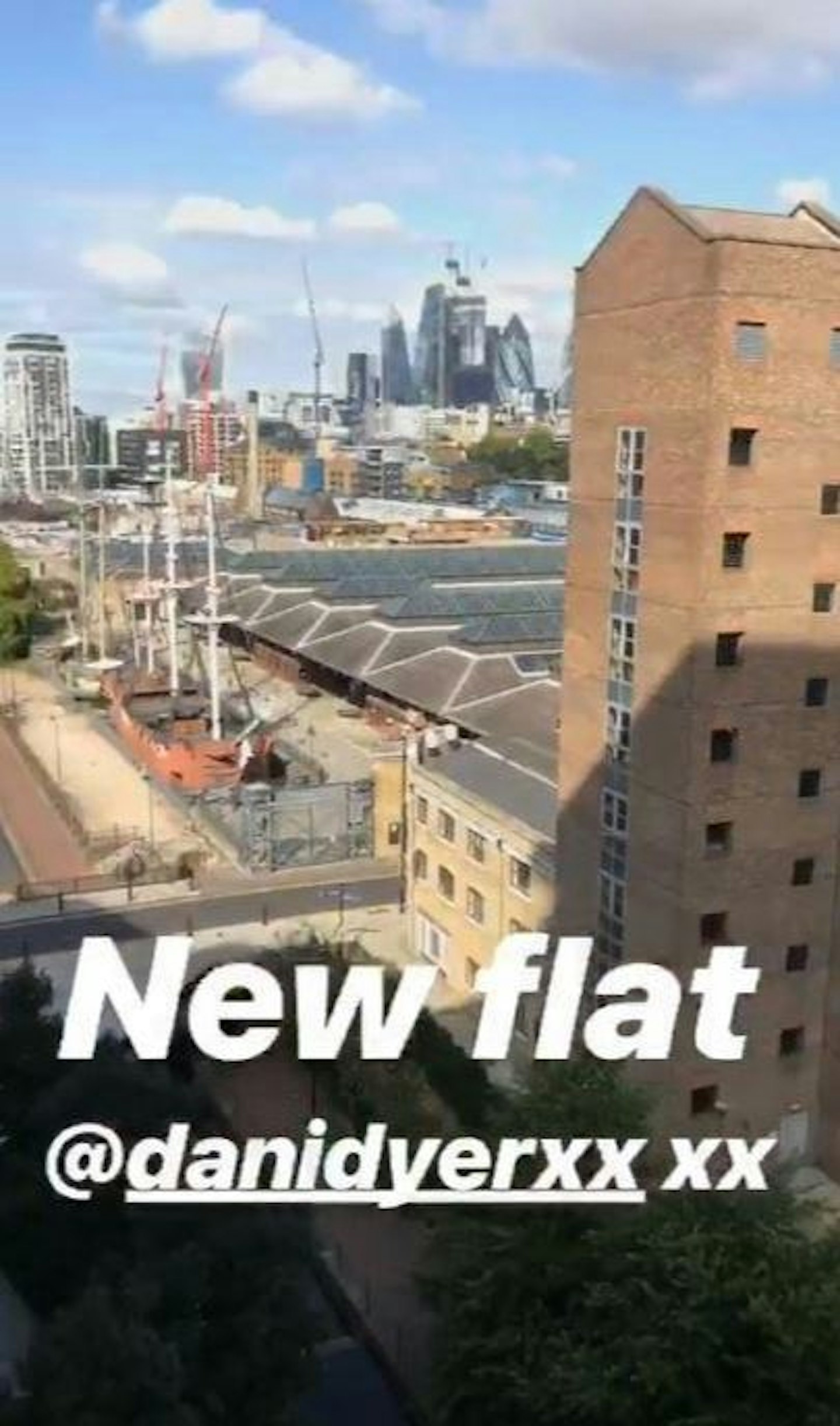 Dani and Jack show off their new flat