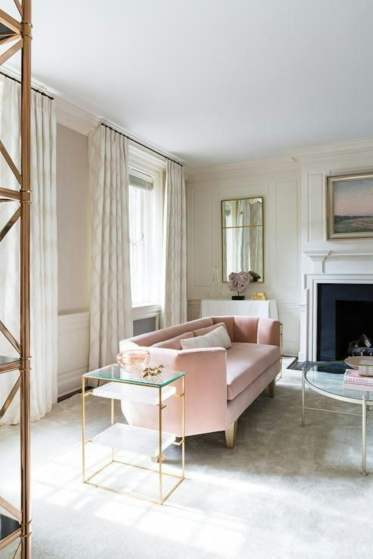 pastel living room interiors inspiration