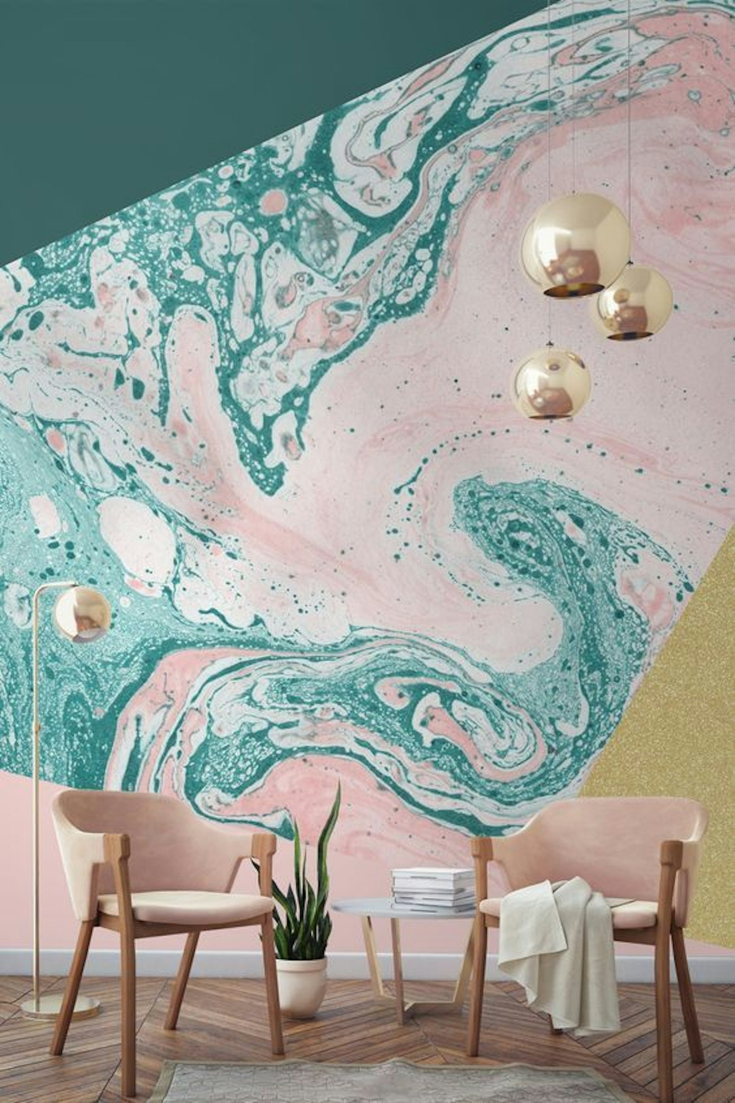 pastel living room interiors inspiration