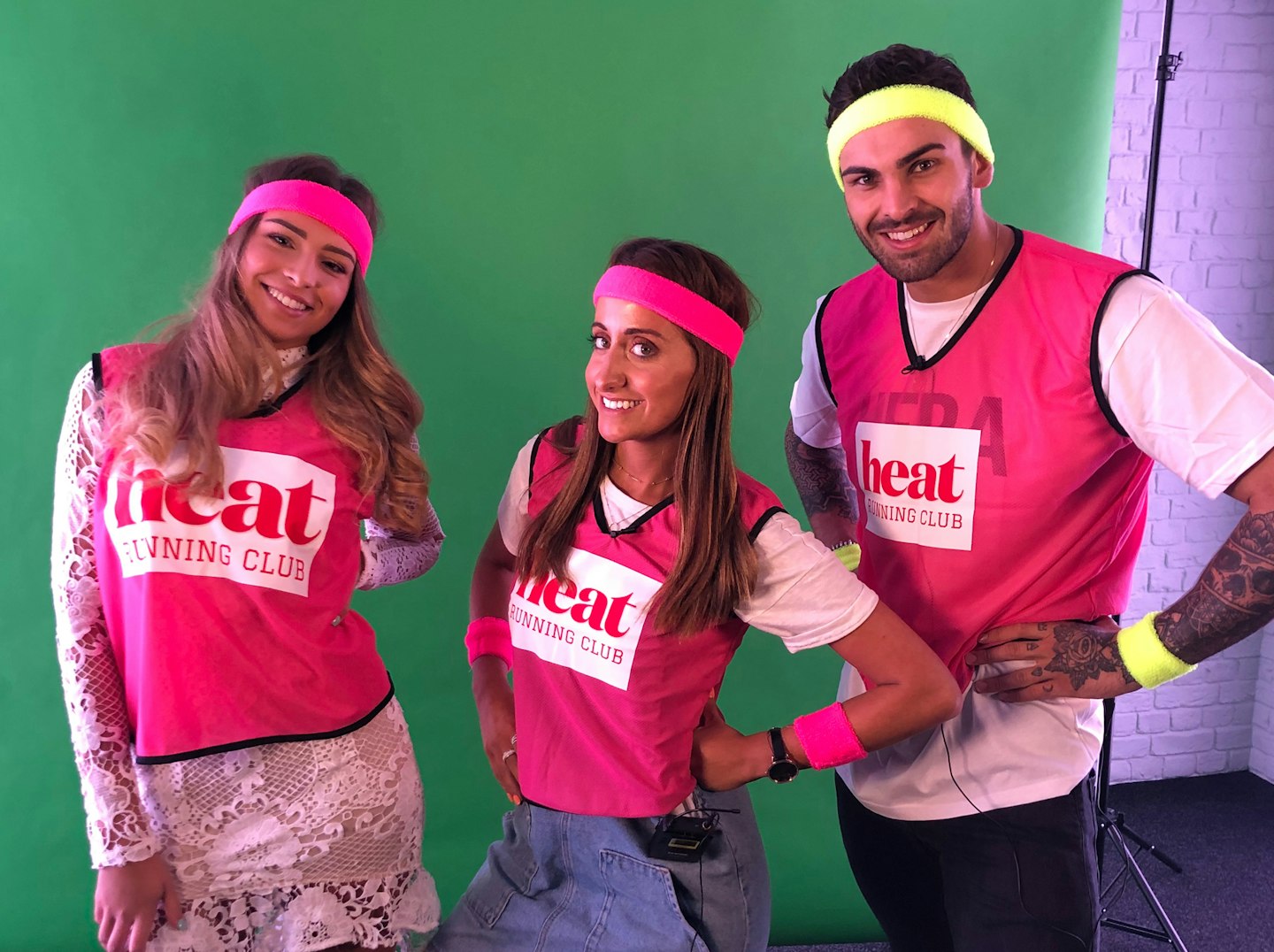 Love Island's Adam and Zara with heat Radio's Emily Segal