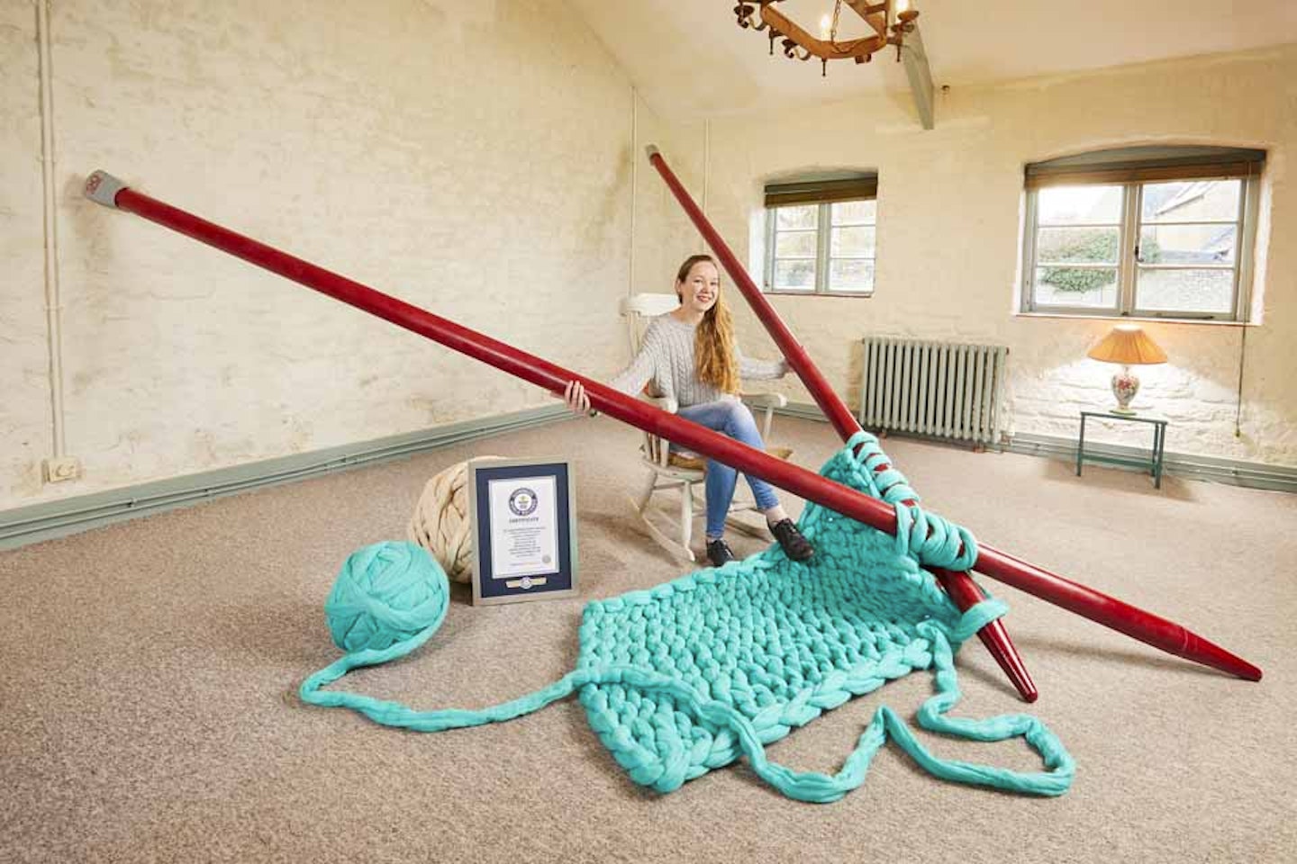 Largest knitting needles