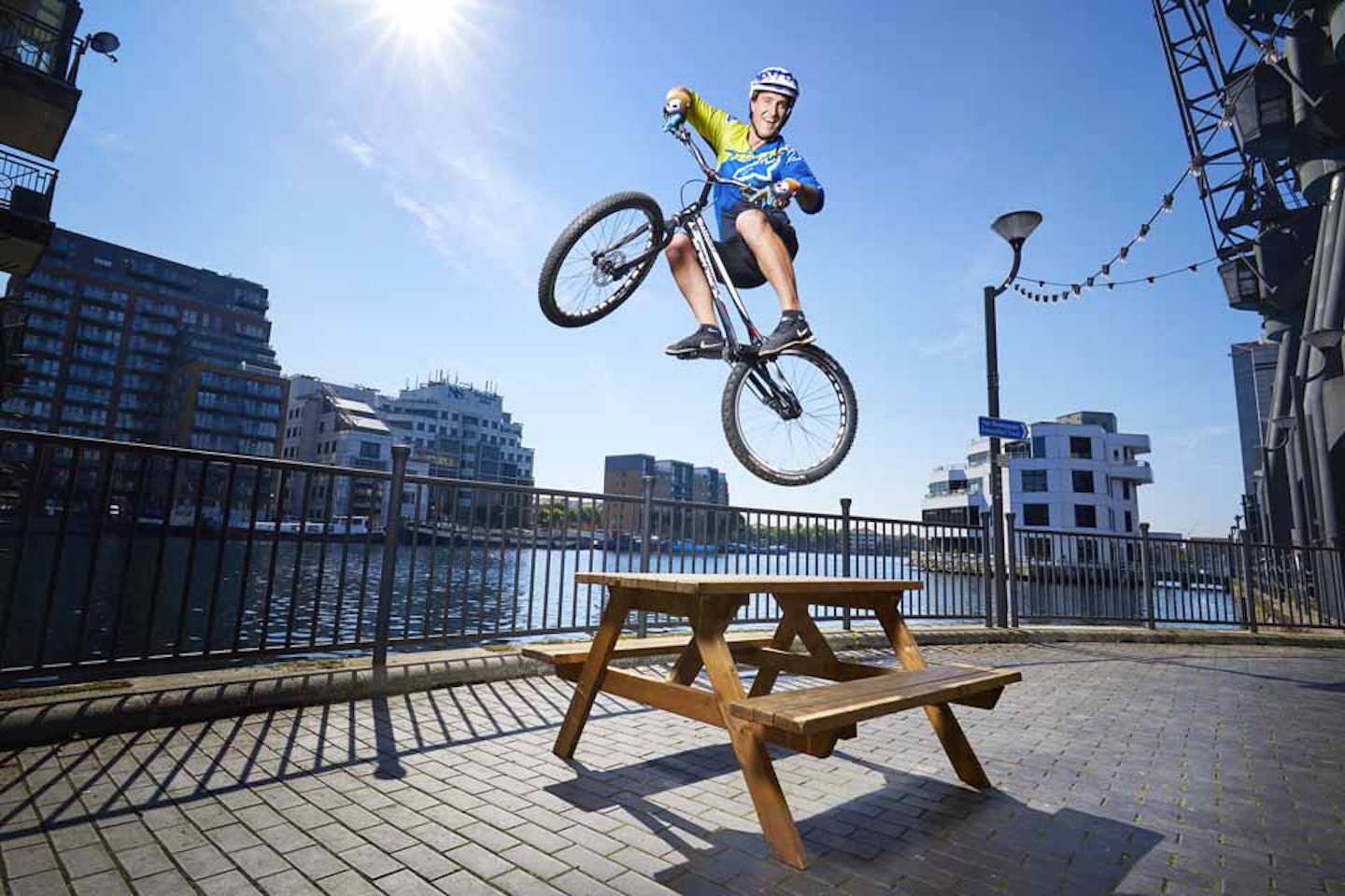 Fastest time to bunny hop 15 hurdles on a trials bicycle