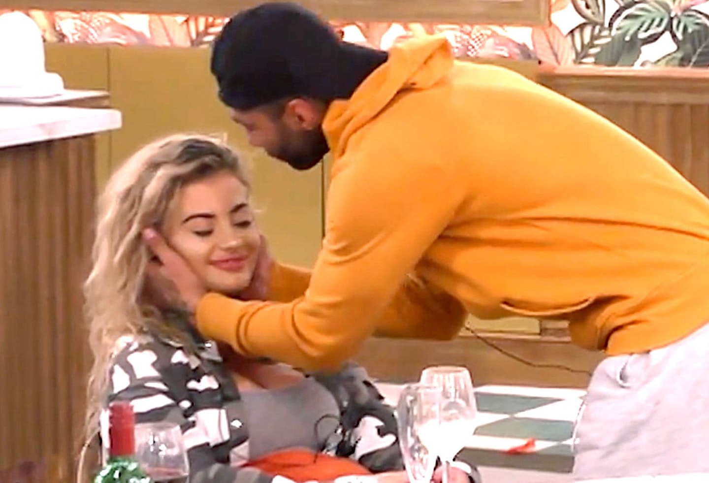 Jermaine Pennant and Chloe Ayling in CBB house