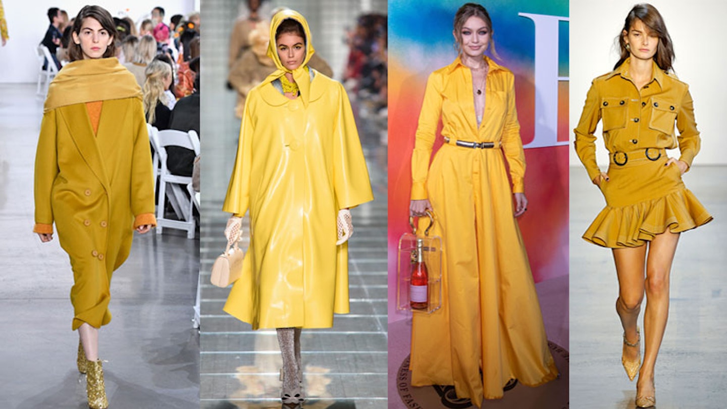 Aspen Gold Is The Rich New Shade NYFW Predicts Will Be As Big As Millennial Pink For SS19 | Grazia Aspen Gold Is The Rich New Shade NYFW Predicts Will Be As Big As Millennial Pink For SS19 | Grazia
