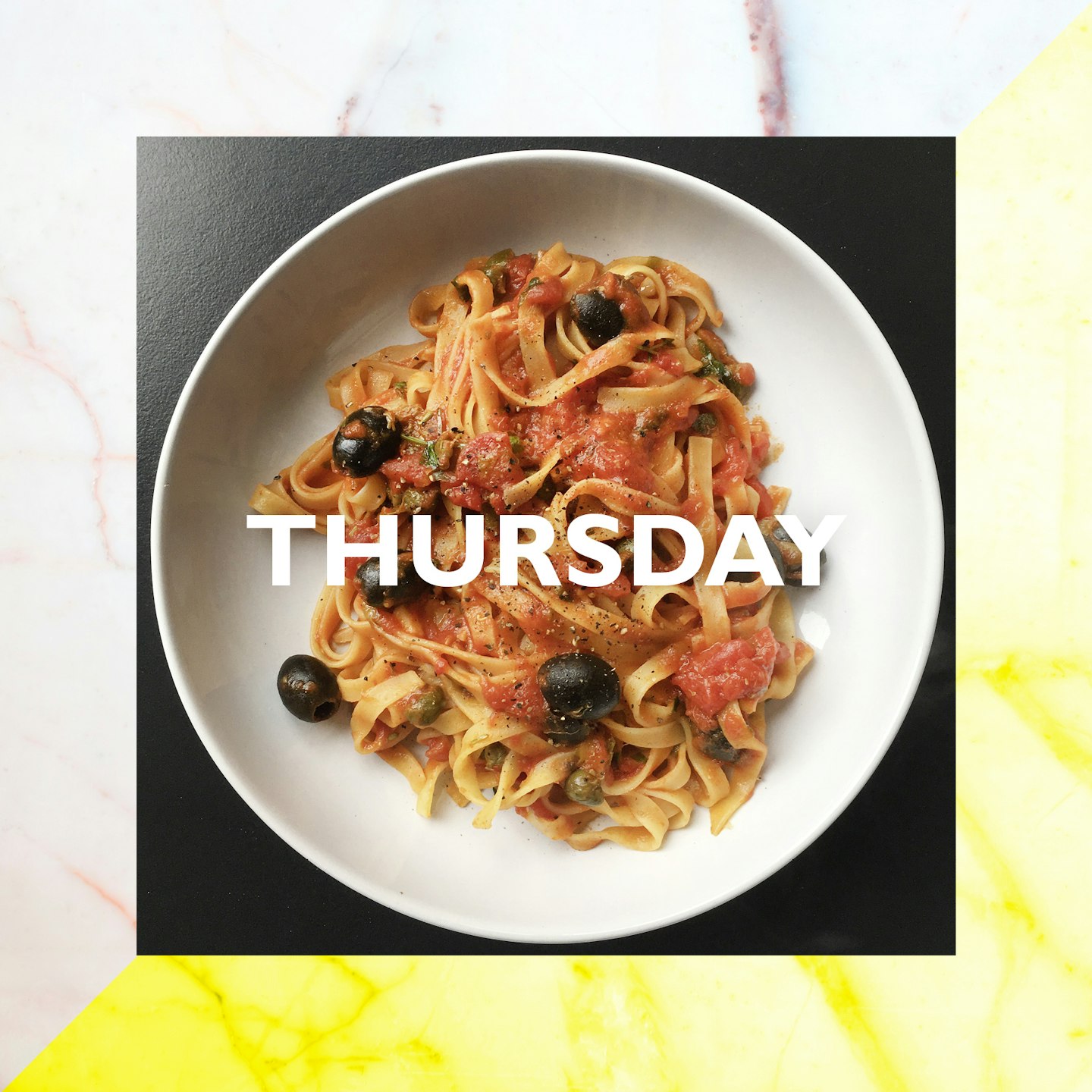 Thursday – Puttanesca Pasta, 20 mins 