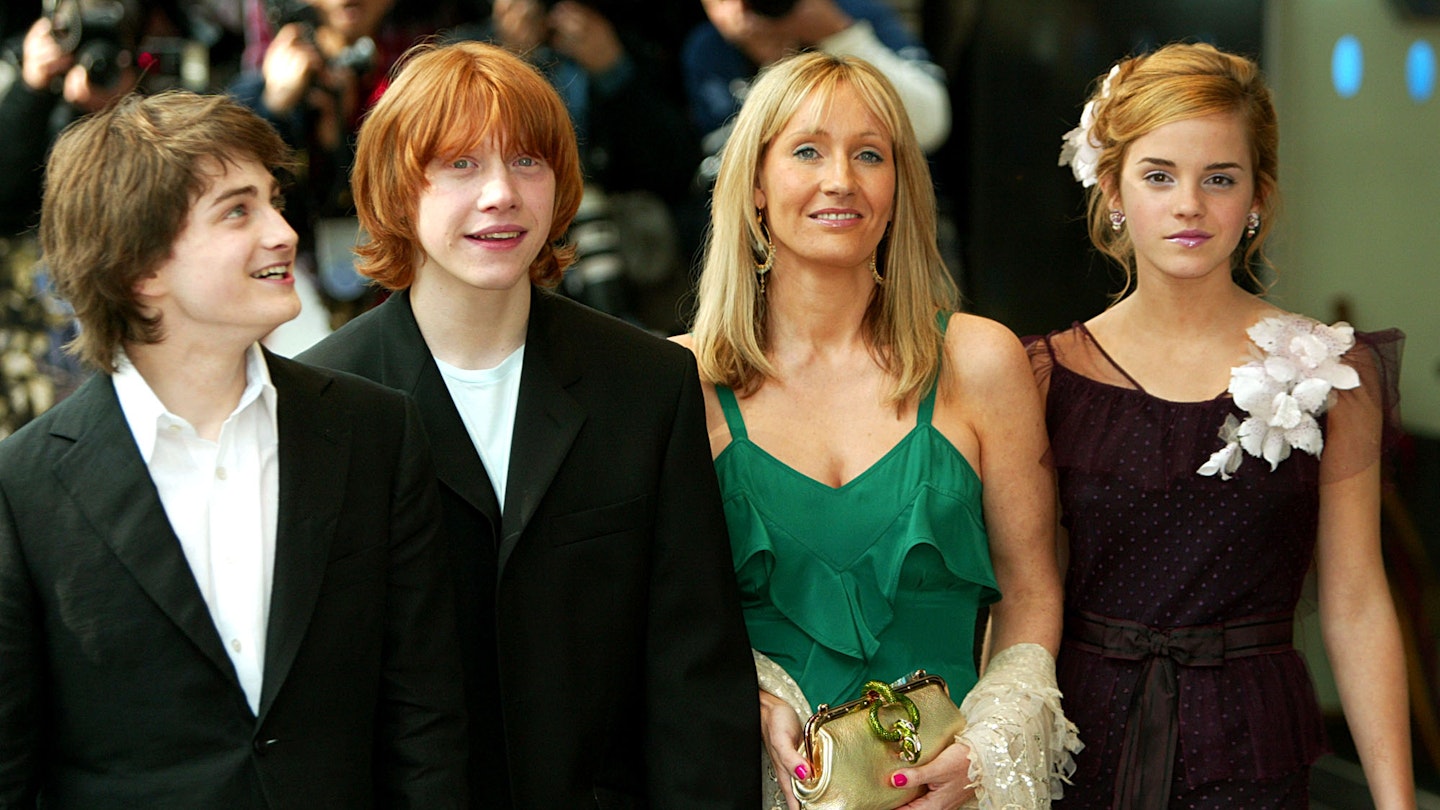 Daniel Radcliffe, Rupert Grint, J.K.Rowling, Emma Watson