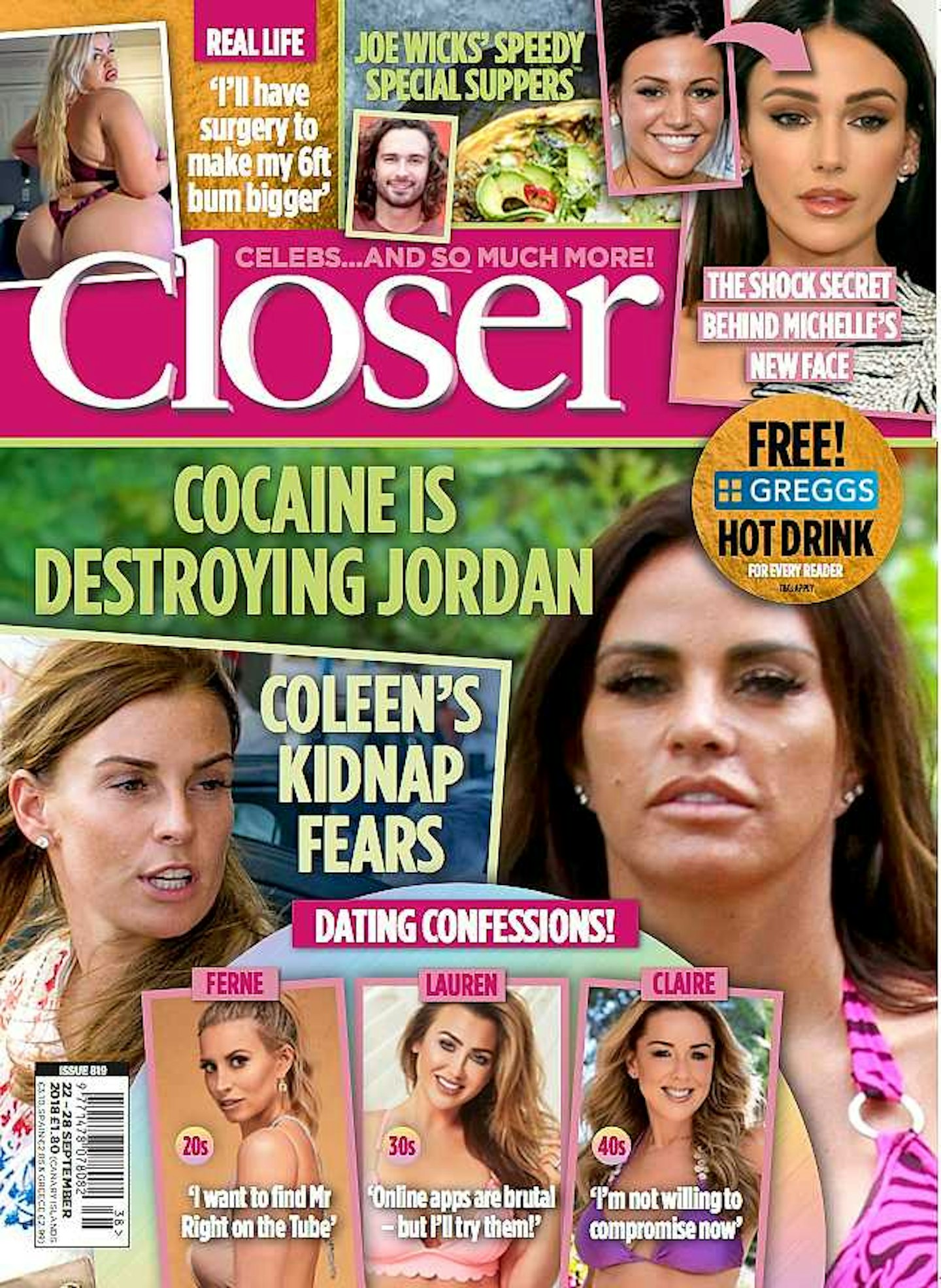 closer magazine cover katie price