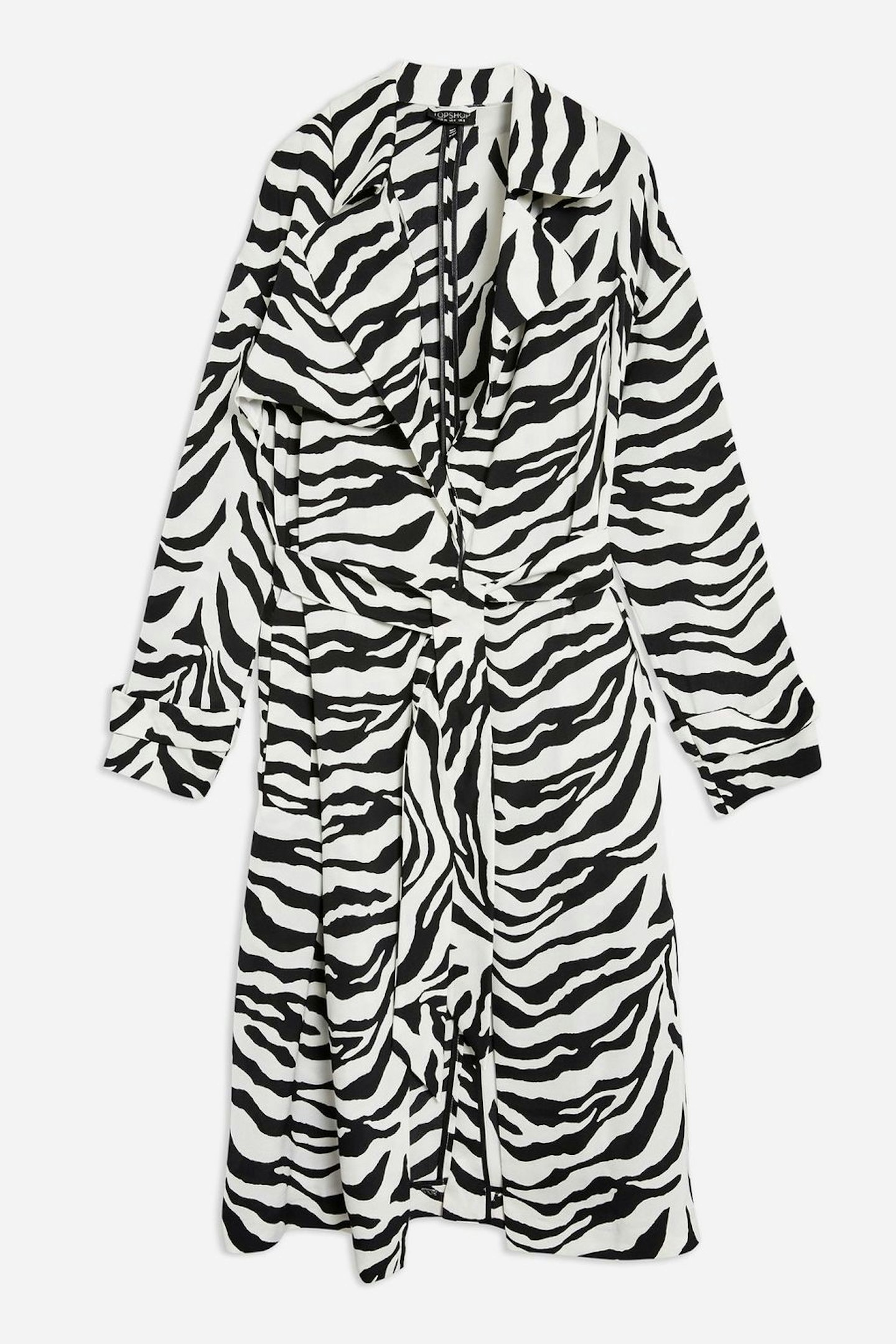 AW19 coats Zebra Print Duster Jacket topshop
