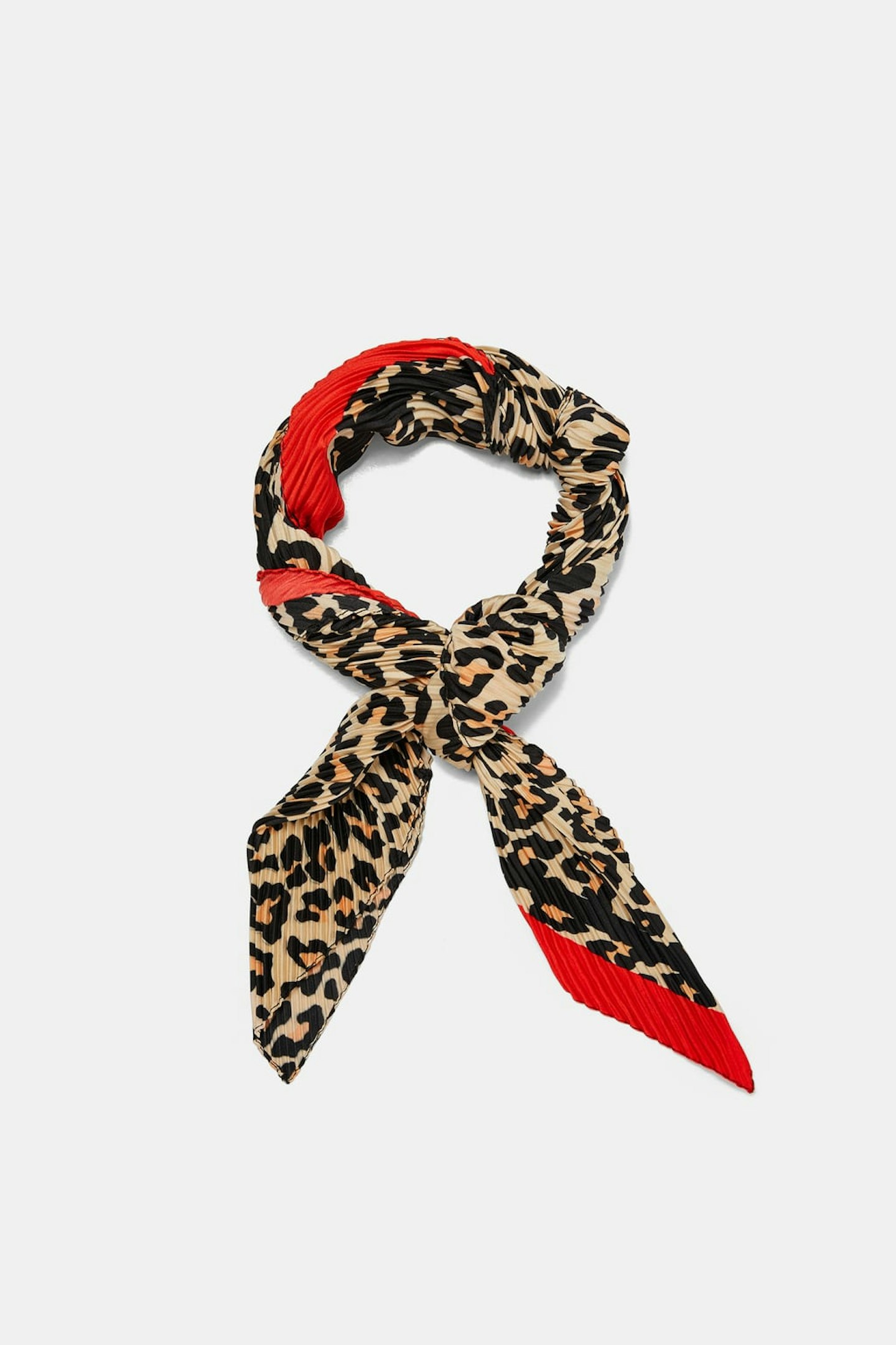 Zara, Pleated Leopard Print Scarf, £9.99