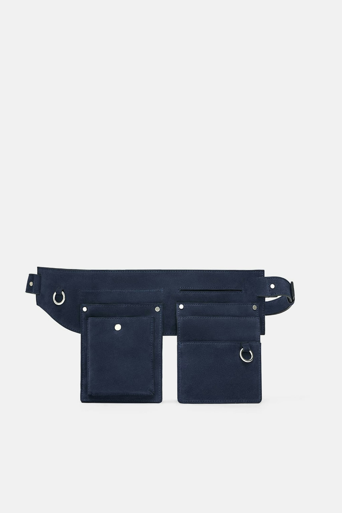 zara suede utility bum bag belt