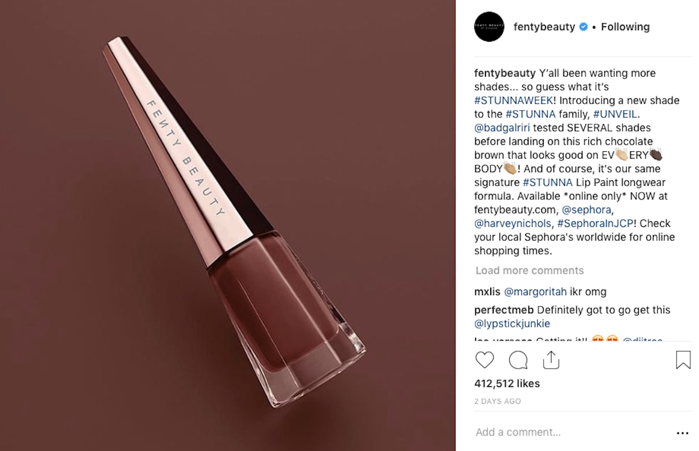 Fenty Beauty Rihanna all-inclusive nude lipstick