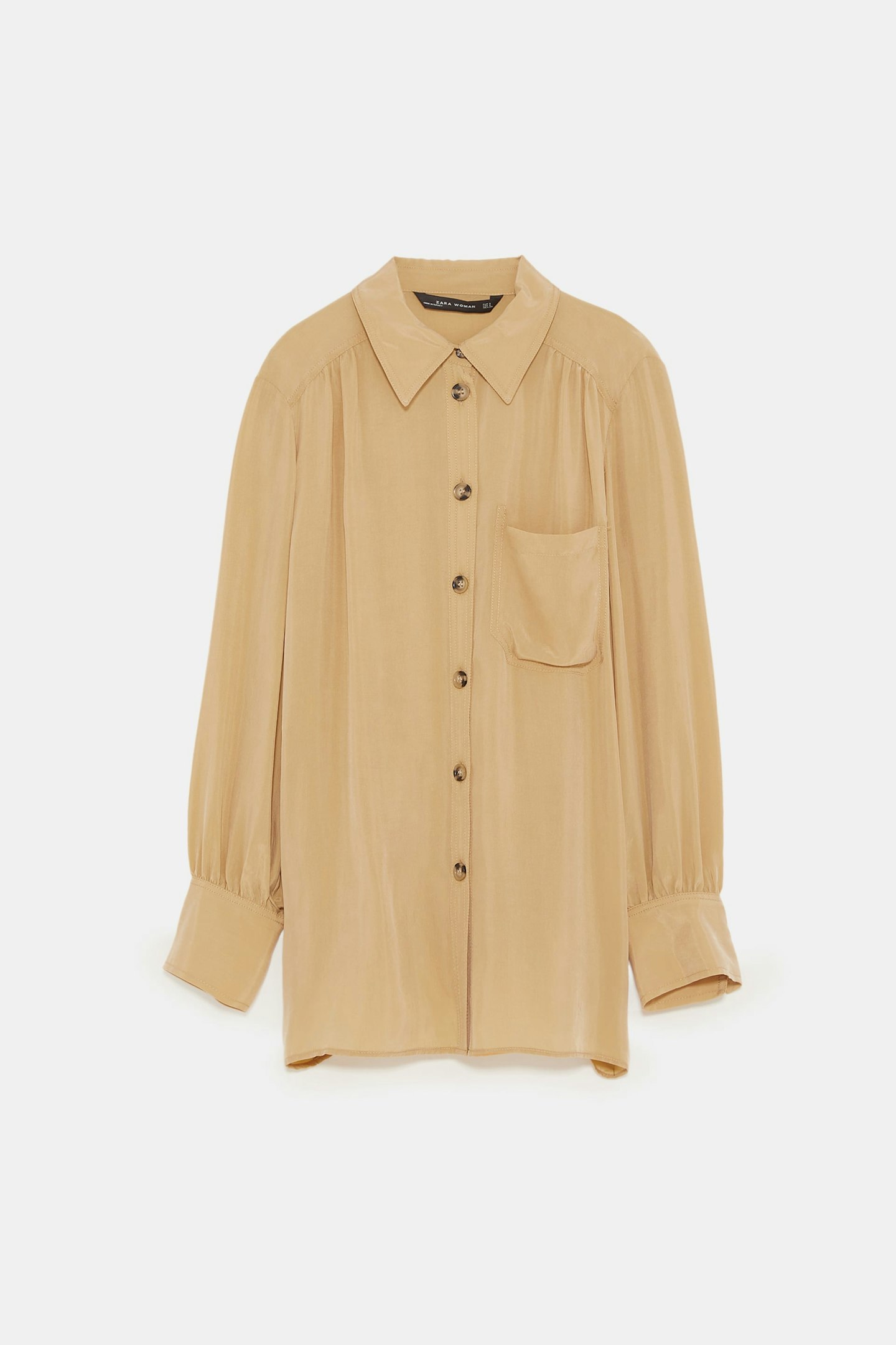 Zara, Cupro Shirt, £39.99
