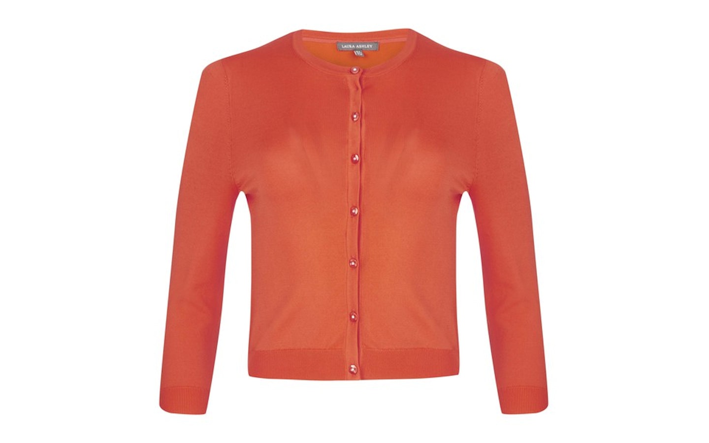 Laura Ashley, Orange Occasion Crew Neck Cardigan,