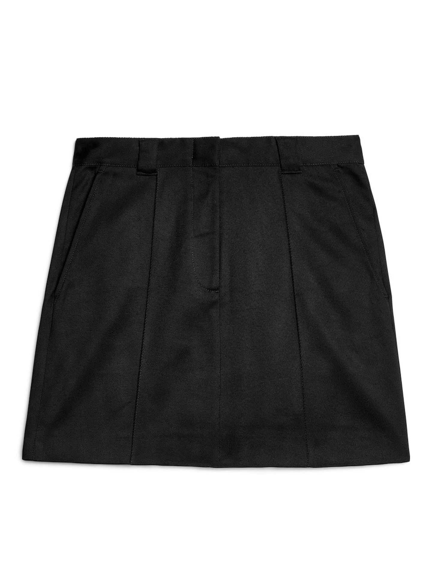 Arket, Black Twill Skirt