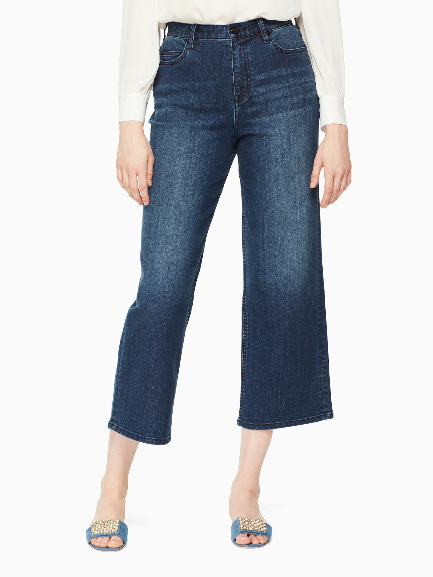 Kate Spade, Cropped Wide Leg Denim, £168