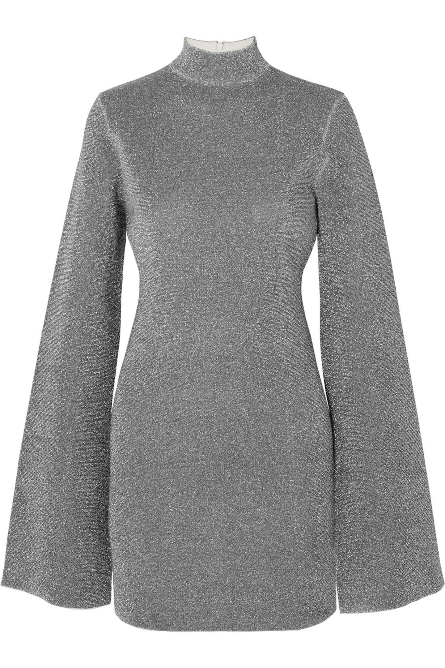 Solace London, Alula Stretch-Lurex Turtleneck Mini Dress, £450, Net-A-Porter