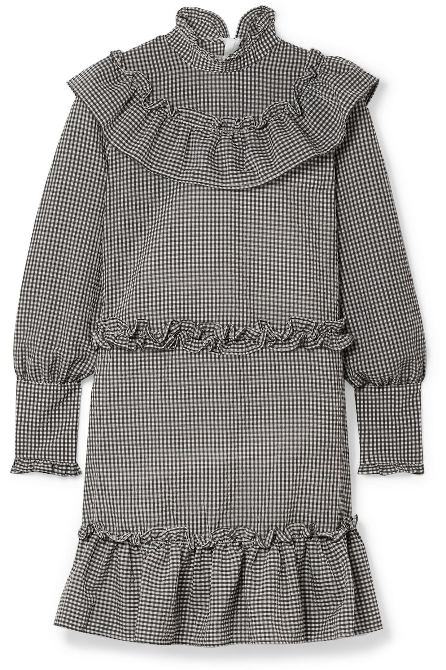 Ganni, Charron Ruffle-Trimmed Mini Dress, £160, Net-A-Porter