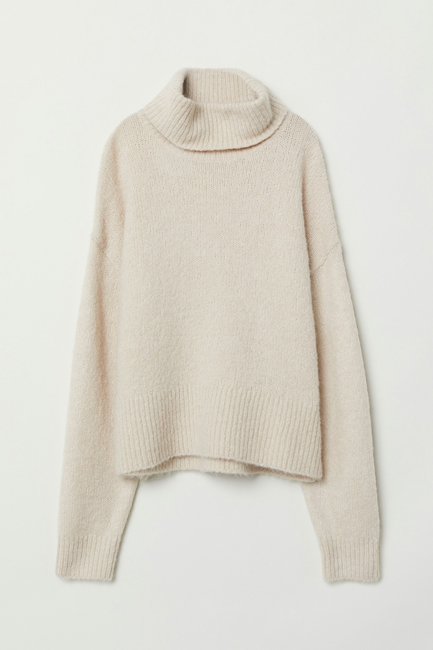 H&M, Knitted Polo-Neck Jumper, £24.99