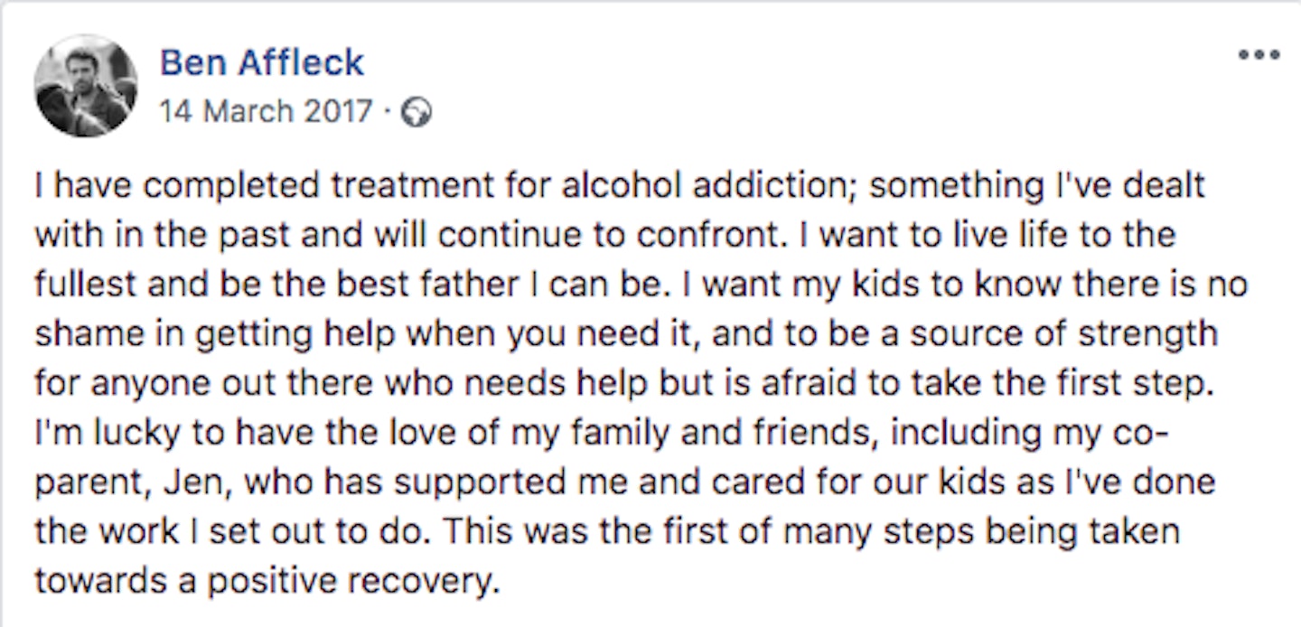 Facebook / Ben Affleck