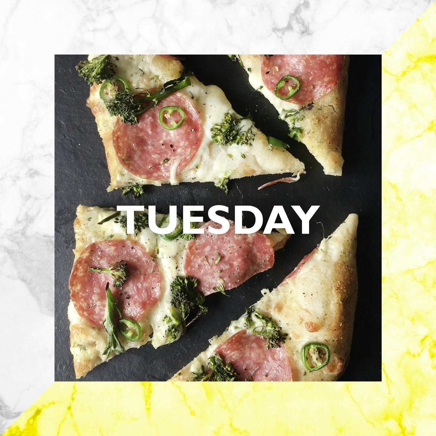 Tuesday – Quick DIY Bianca Pizzas, 15 mins 